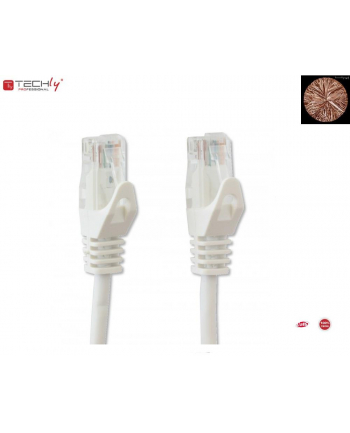techly pro TechlyPro Kabel sieciowy patch cord RJ45 Cat6 U/UTP 1,5m biały 100% miedź nr 1