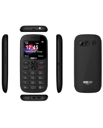 MaxCom MM471, Telefon GSM, Telefon Komórkowy Dla Seniora, Szary