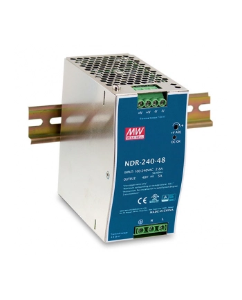 D-Link 240W Universal AC input - 240W 48VDC Ultra Slim DIN Rail PSU nr 2