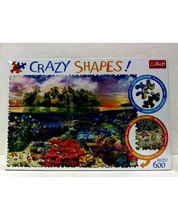 trefl Puzzle 600 Crazy Shapes TROPIKALNA WYSPA 11113.