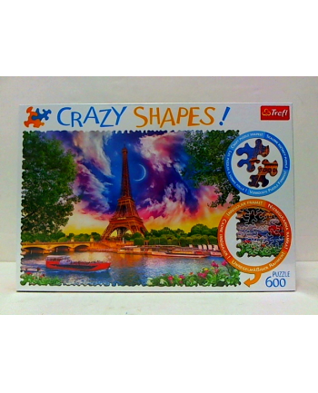 trefl Puzzle 600 Crazy Shapes NIEBO NAD PARYŻEM 11115.