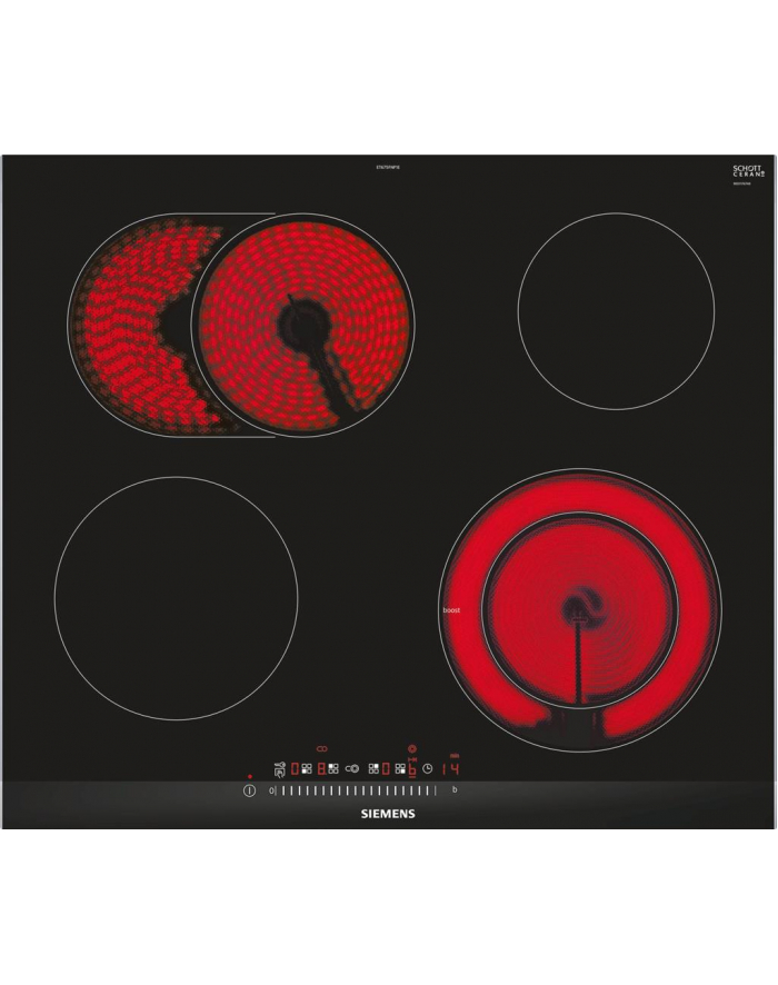 Siemens ET675FNP1E - iQ300 - kolor: czarny / aluminum - płyta grzewcza główny
