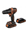black+decker Black&Decker BDCHD18KB - kolor: czarny / pomarańczowy - case, 2x Li-Ion battery 1.5Ah - nr 2