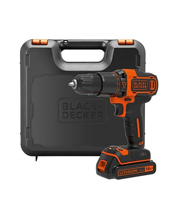 black+decker Black&Decker BDCHD18K - kolor: czarny / pomarańczowy - case, Li-ion battery 1.5Ah