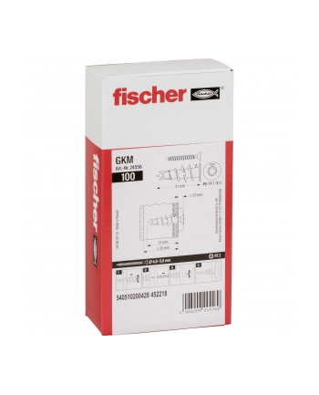 Fischer płyta gipsowo-kartonowa metalowa GKM - srebrny - 100 części nr 2