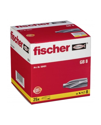 Wtyczka Fischer do gazobetonu GB 8 - jasnoszara - 25 części nr 1