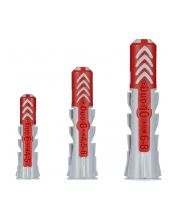 Fischer FIXtainer - DUOPOWER - kołek - jasnoszary / czerwony - 210 części nr 2