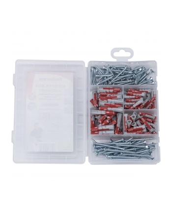 Fischer Meister-Box DUOPOWER plus śruba - kołek - jasny szary / czerwony - 160 części nr 1
