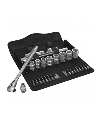 Wera Cyclops Metal Ratchet Set 8100 SB8 - 3/8 - Tool Set - kolor: czarny / srebrny - 29-piece - with reversible ratchet nr 2