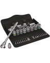 Wera Cyclops Metal Ratchet Set 8100 SB8 - 3/8 - Tool Set - kolor: czarny / srebrny - 29-piece - with reversible ratchet - nr 3