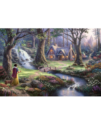 Schmidt Spiele Puzzle Thomas Kinkade: Disney Snow biały 1000 Puzzle