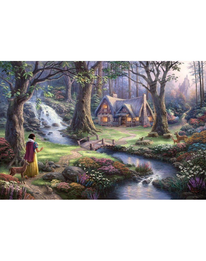 Schmidt Spiele Puzzle Thomas Kinkade: Disney Snow biały 1000 Puzzle główny