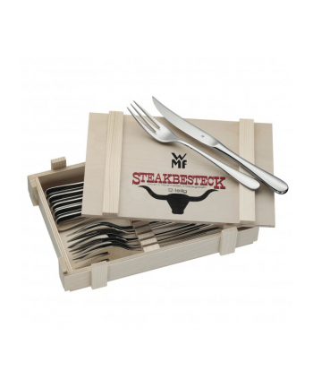 WMF consumer electric steak cutlery 12 pieces - in wooden box