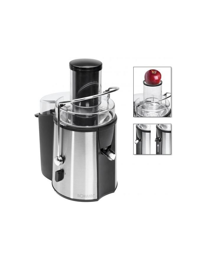 Bomann juicer AE 1917 CB - black-inox - 1000W główny