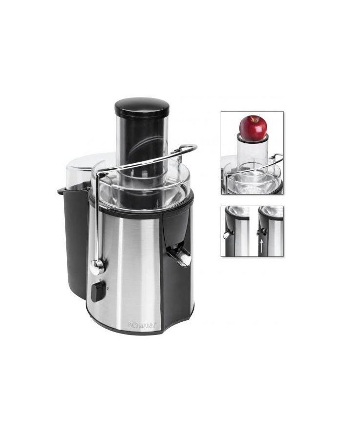 Bomann juicer AE 1917 CB - black-inox - 1000W główny
