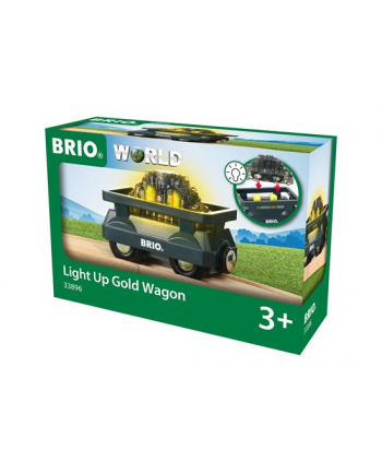 BRIO gold wagon with light - 33896