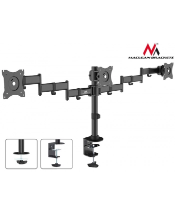 Uchwyt biurkowy do monitora Maclean MC-691 (biurkowy  Obrotowy  Uchylny - 27 ; max. 24kg)