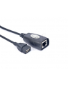 Adapter GEMBIRD UAE-30M (USB F  M - RJ45 F; 0 17m; kolor czarny) - nr 1