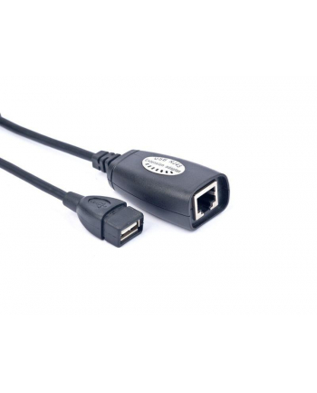 Adapter GEMBIRD UAE-30M (USB F  M - RJ45 F; 0 17m; kolor czarny)