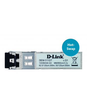 D-LINK DEM-311GT SFP 1000Base-SX Multi-mode Fibre Transceiver