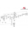 Uchwyt biurkowy do monitora Maclean MC-691 (biurkowy  Obrotowy  Uchylny - 27 ; max. 24kg) - nr 19