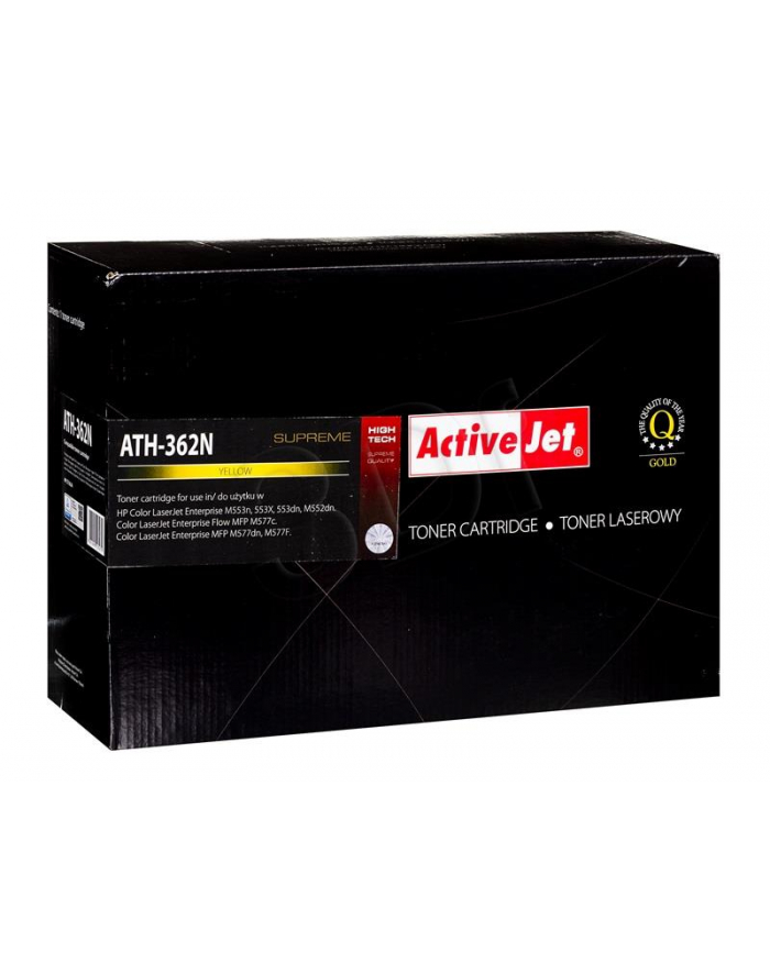 Toner Activejet ATH-362N (zamiennik HP 508A CF362A; Supreme; 5 000 stron; żółty) główny