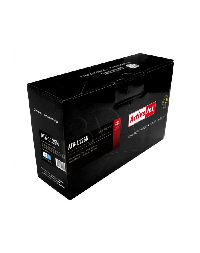 Toner Activejet ATK-1125N (zamiennik Kyocera TK-1125; Supreme; 2 100 stron; czarny) główny