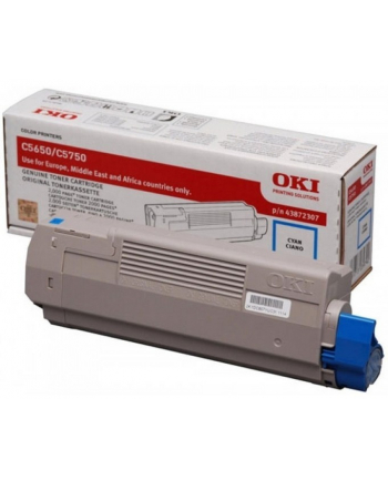 Toner OKI 43872307 (oryginał ; 2 000 stron; niebieski)