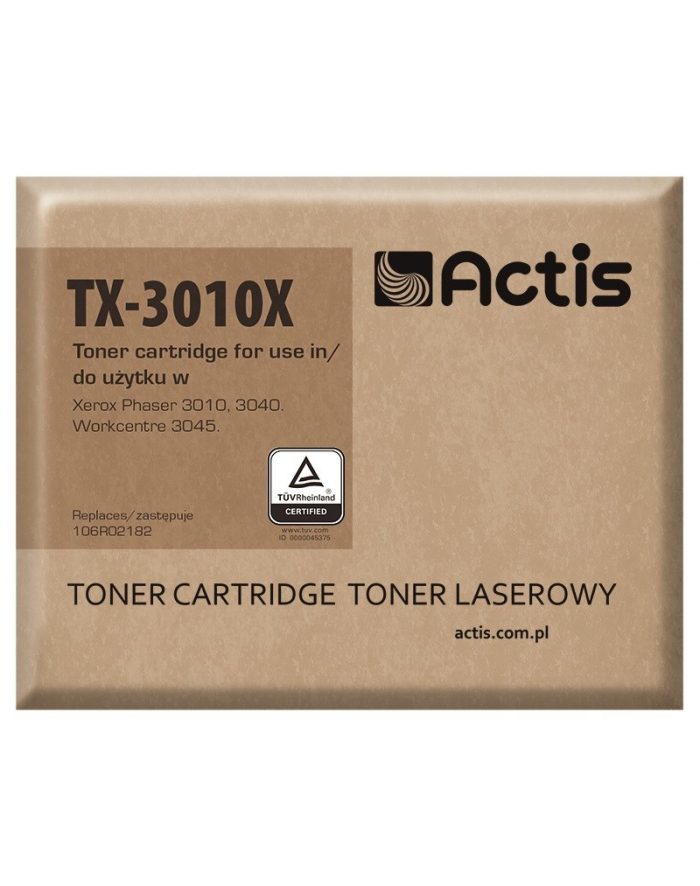 Toner ACTIS TX-3010X (zamiennik Xerox 106R02182; 2 300 stron; czarny) główny