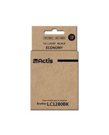 Tusz ACTIS KB-1280Bk (zamiennik Brother LC1280BK; Standard; 60 ml; czarny)