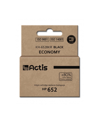 Tusz ACTIS KH-652BKR (zamiennik HP 652 F6V25AE; Standard; 15 ml; czarny)