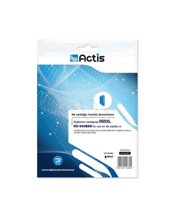 Tusz ACTIS KH-950BKR (zamiennik HP 950XL CN045AE; Standard; 80 ml; czarny)