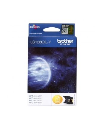 Tusz Brother LC1280XLY (oryginał LC-1280XLY; 15 ml; żółty) nr 2