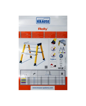 Schodki dwustronne składane Krause Rolly 130068 nr 1
