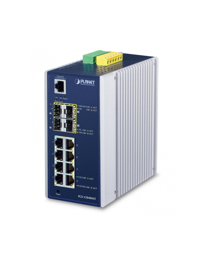 Planet switch  IGS-12040MT IP30  8xGeth 4xSFP główny