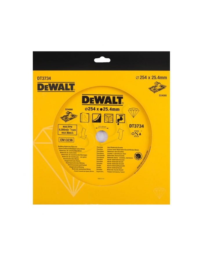Tarcza tnąca Dewalt DT3734 (250mm 1szt.) główny