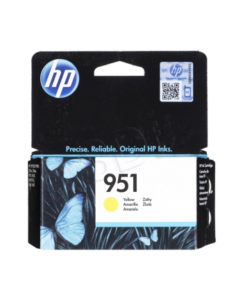 hewlett-packard Tusz HP CN052AE (oryginał HP951 HP 951; Standard; żółty)