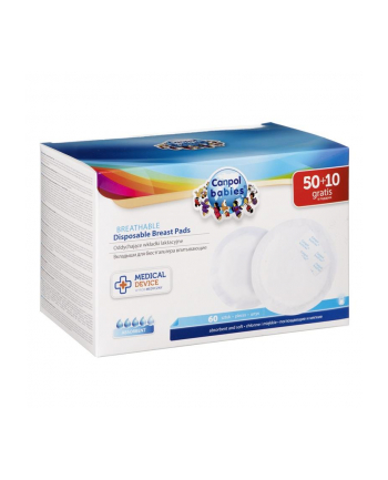 CANPOL Wkładki laktacyjne z paskiem samoprzylepnym 60 szt.