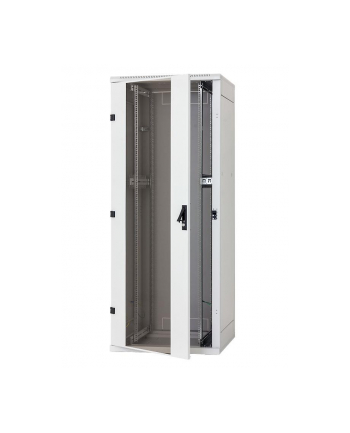 Szafy Triton RZA-27-A66-CAX-A1 (27U; 19''; 1300mm / 600mm / 600 mm; stojąca; Otwierane  Szklane; 400 kg; kolor jasnoszary) nr 2