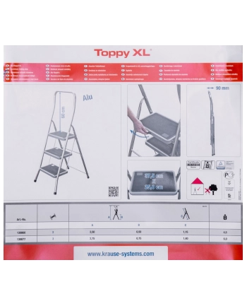 Schodki składane aluminium 2 stop.TOPPY XL KRAUSE nr 2