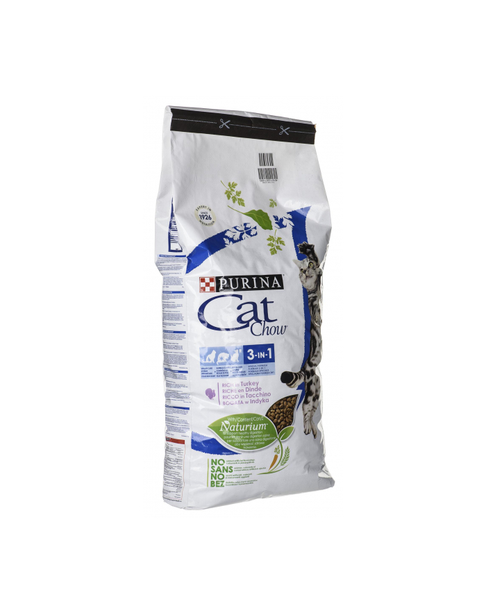 Karma PURINA NESTLE Cat Chow Feline 3in1 Turkey (15 kg ) główny