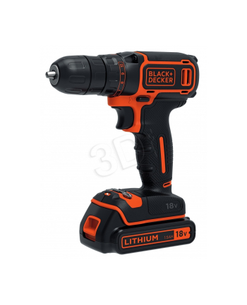 Wiertarko-wkrętarka akumulatorowa Black&Decker aku BDCD18-QW