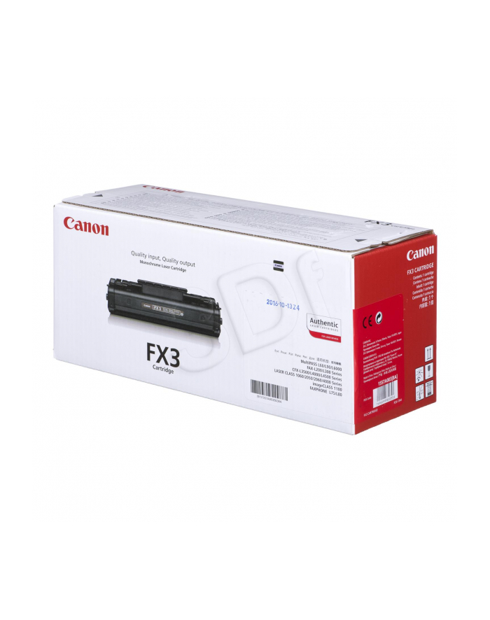 Toner Canon 1557A003 (oryginał FX3BK FX-3BK; 2 500 stron; czarny) główny