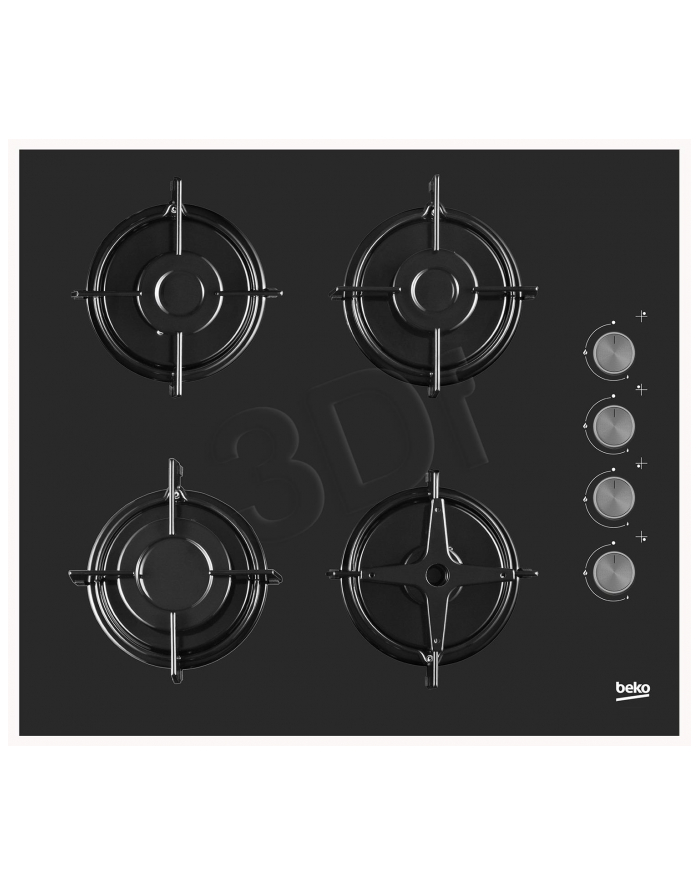 Płyty gazowa Beko HILG64120S (4 pola grzejne; kolor czarny) główny