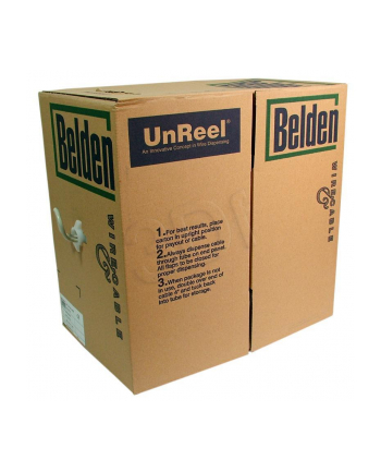 Kabel U/UTP Belden (  kat.5e PVC 305m drut szary  AWG 24 )