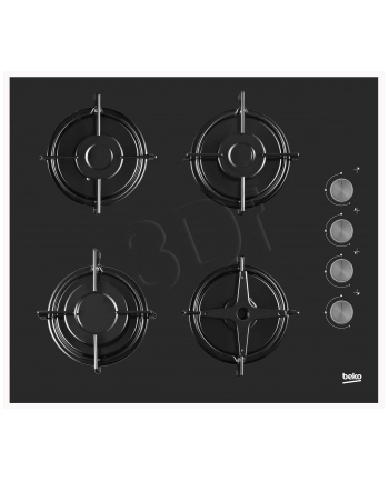Płyty gazowa Beko HILG64120S (4 pola grzejne; kolor czarny) nr 1