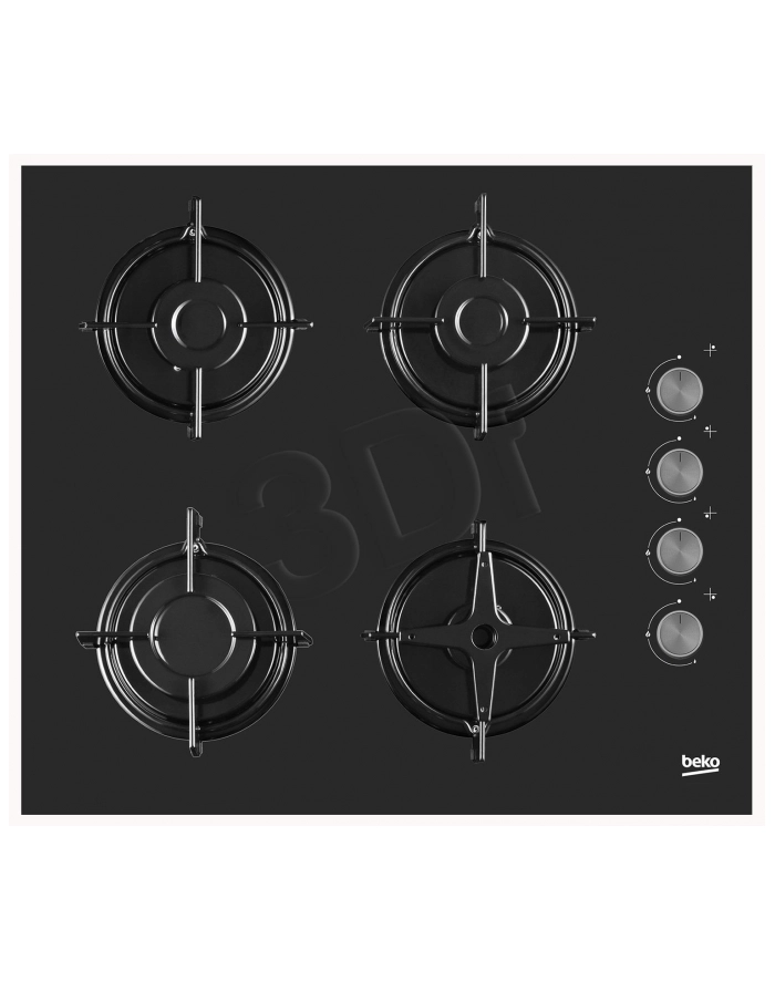 Płyty gazowa Beko HILG64120S (4 pola grzejne; kolor czarny) główny