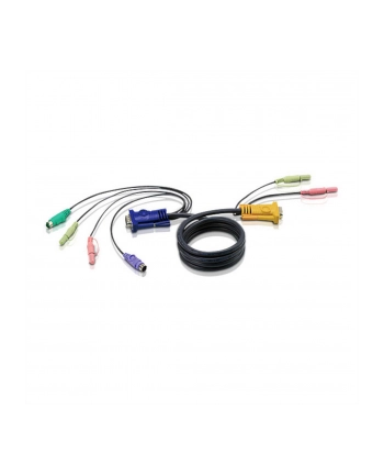 ATEN 2L-5305P Kabel HD15 - SVGA + myszPS + klawPS +  Audio 5.0m