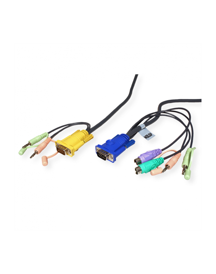 ATEN 2L-5305P Kabel HD15 - SVGA + myszPS + klawPS +  Audio 5.0m główny