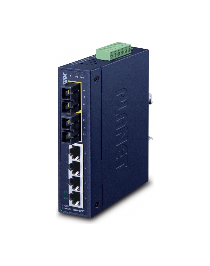 PLANET ISW-621TS15 SWITCH PRZEM. 4 -PORT+2-PORT15KM główny